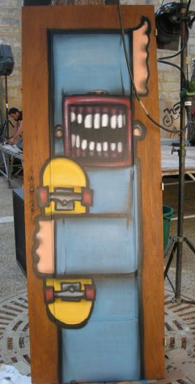Graff sur porte