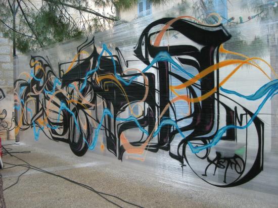 graff sur cellophane tendu 22.05.10
